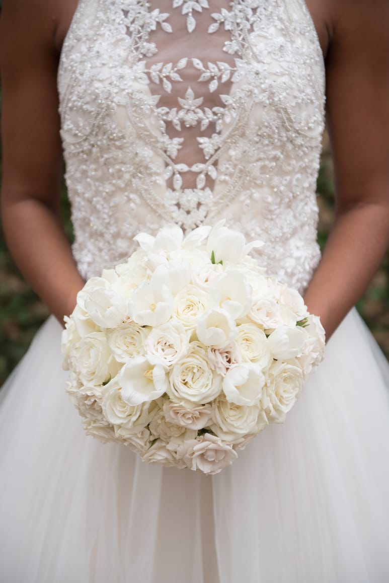 Elegant Country Club Wedding: Modern Princess Bridal Look