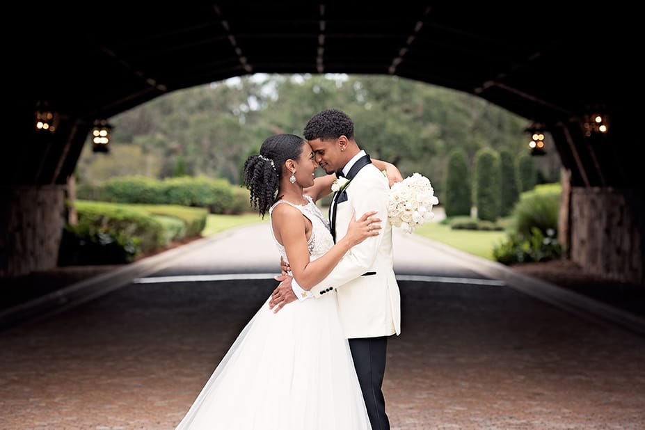 Elegant Country Club Wedding: Modern Princess Bridal Look
