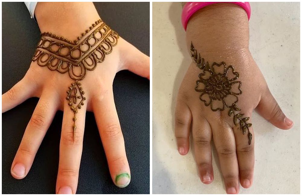 30 Simple & Adorable Mehndi Designs for Kids - Easy to Apply!