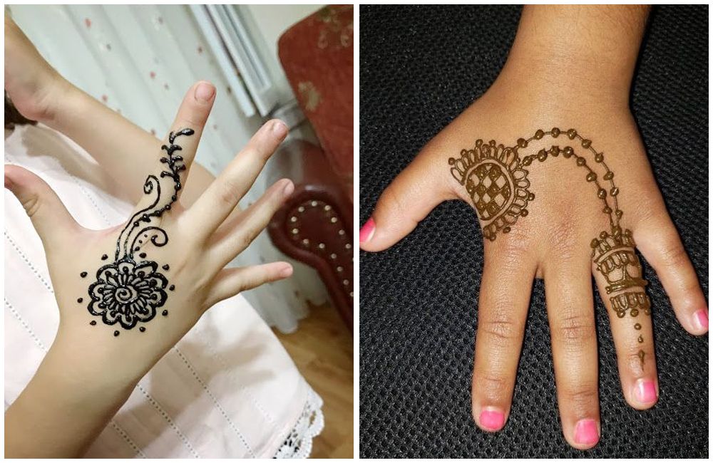 30 Simple & Adorable Mehndi Designs for Kids - Easy to Apply!