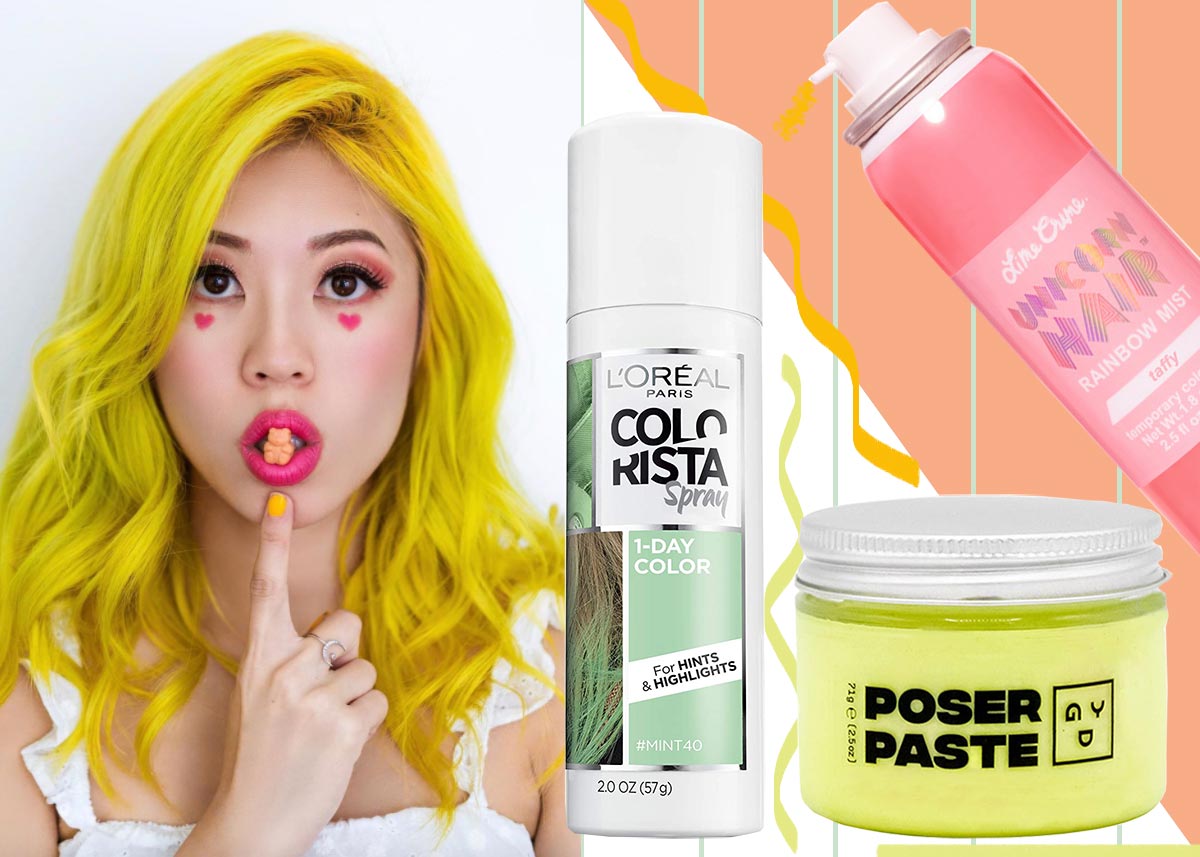Temporary Hair Color: 11 Hair Makeup Products for Instant Color