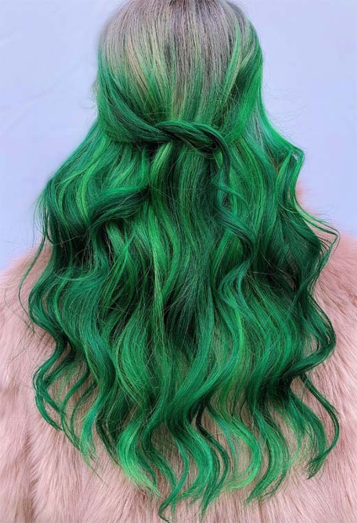 63 Stunning Green Hair Color Ideas: From Pastel Mint to Deep Forest