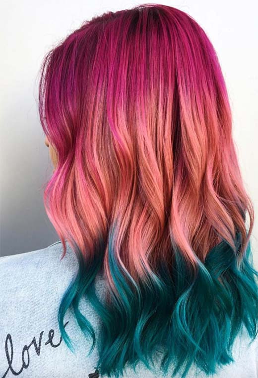 Sunset Hair Color Ideas: Romantic & Warm Shades