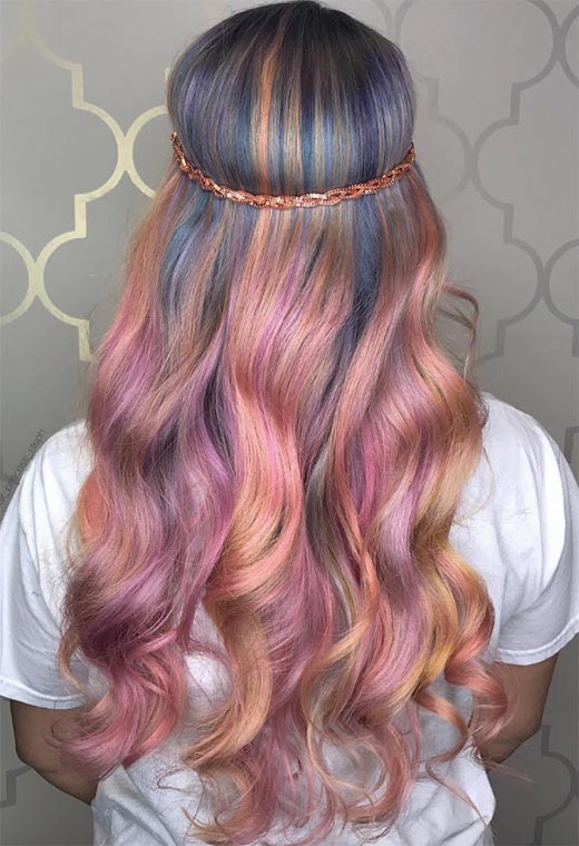 Sunset Hair Color Ideas: Romantic & Warm Shades