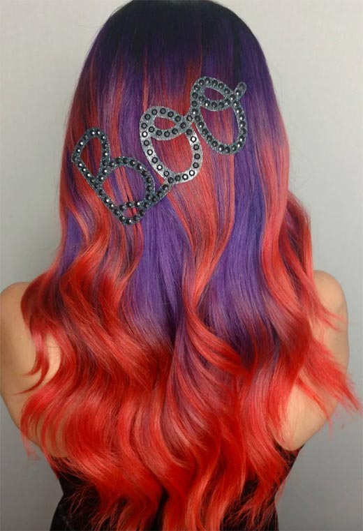 Sunset Hair Color Ideas: Romantic & Warm Shades