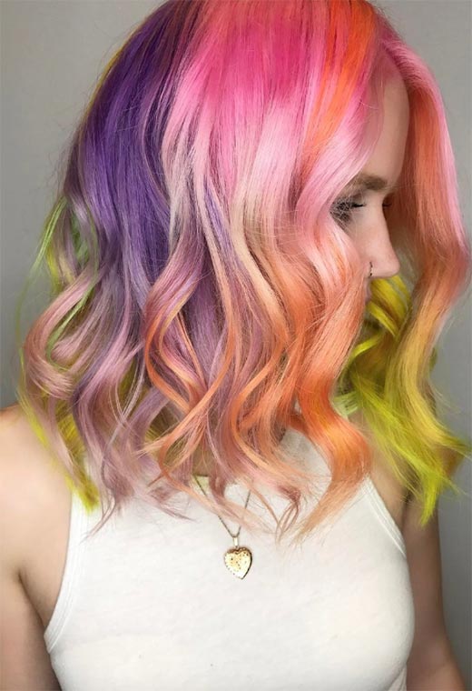 Sunset Hair Color Ideas: Romantic & Warm Shades