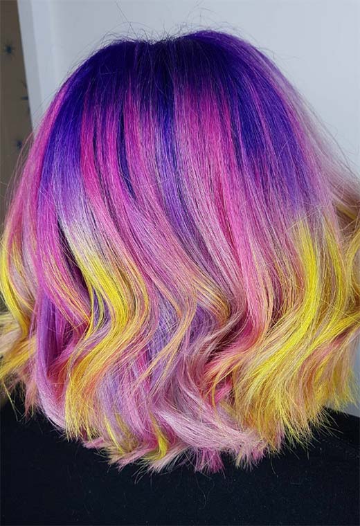 Sunset Hair Color Ideas: Romantic & Warm Shades