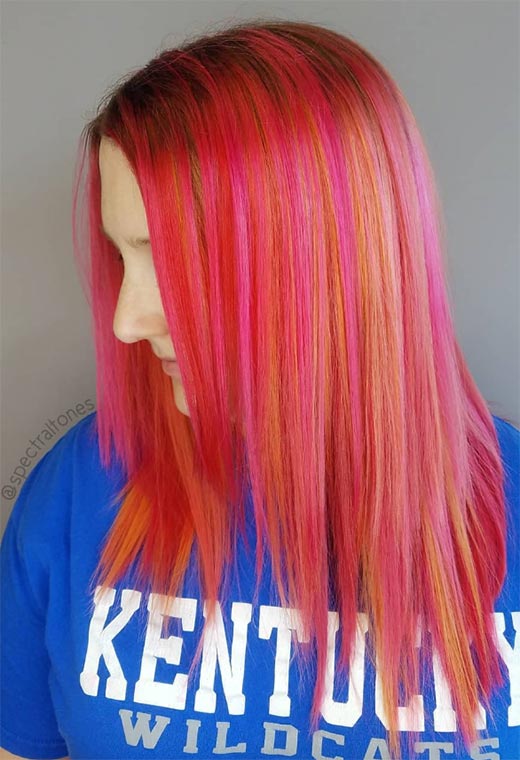 Sunset Hair Color Ideas: Romantic & Warm Shades