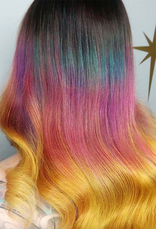 Sunset Hair Color Ideas: Romantic & Warm Shades
