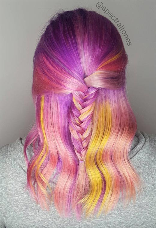 Sunset Hair Color Ideas: Romantic & Warm Shades