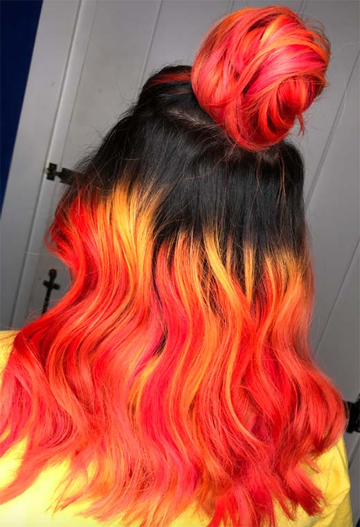 Sunset Hair Color Ideas: Romantic & Warm Shades