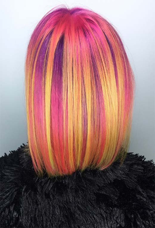 Sunset Hair Color Ideas: Romantic & Warm Shades