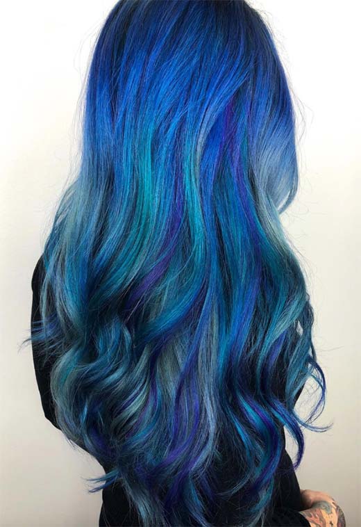 Blue Hair Color Ideas: 65 Shades & Expert Dye Tips