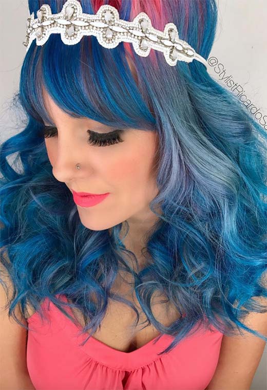 Blue Hair Color Ideas: 65 Shades & Expert Dye Tips