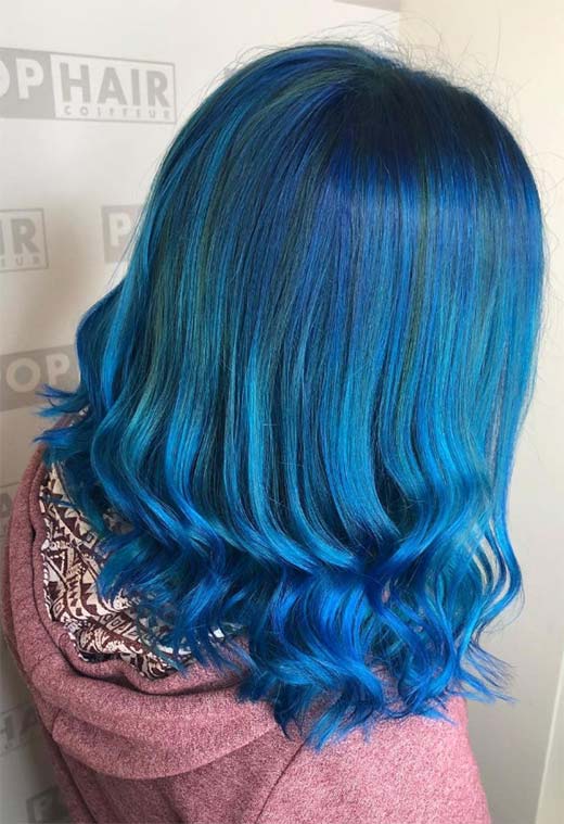 Blue Hair Color Ideas: 65 Shades & Expert Dye Tips