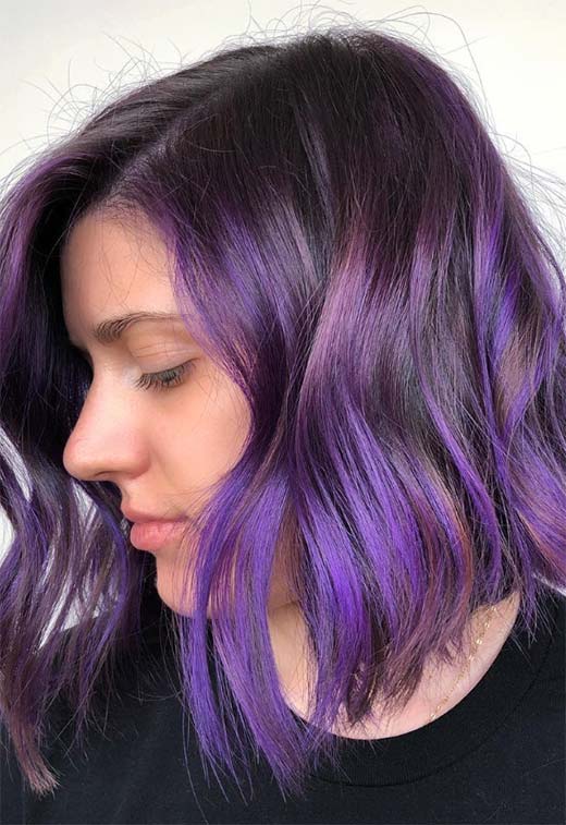 Purple Hair Color Ideas: Trends, Shades & Dyeing Tips