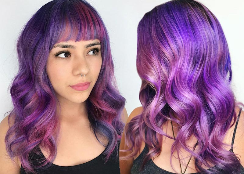 Purple Hair Color Ideas: Trends, Shades & Dyeing Tips
