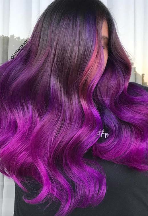 Purple Hair Color Ideas: Trends, Shades & Dyeing Tips