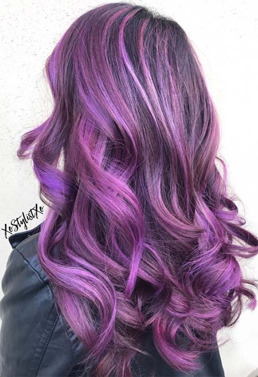 Purple Hair Color Ideas: Trends, Shades & Dyeing Tips