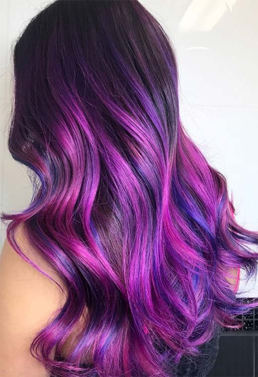 Purple Hair Color Ideas: Trends, Shades & Dyeing Tips