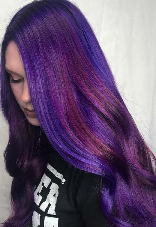 Purple Hair Color Ideas: Trends, Shades & Dyeing Tips