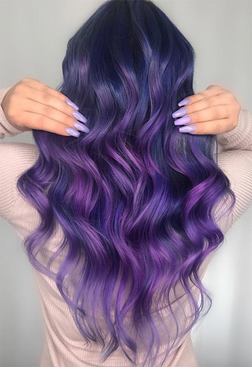 Purple Hair Color Ideas: Trends, Shades & Dyeing Tips
