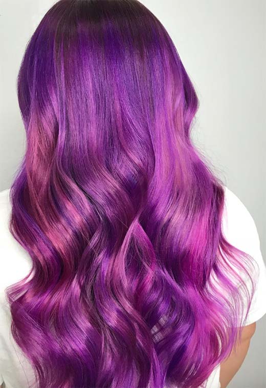 Purple Hair Color Ideas: Trends, Shades & Dyeing Tips