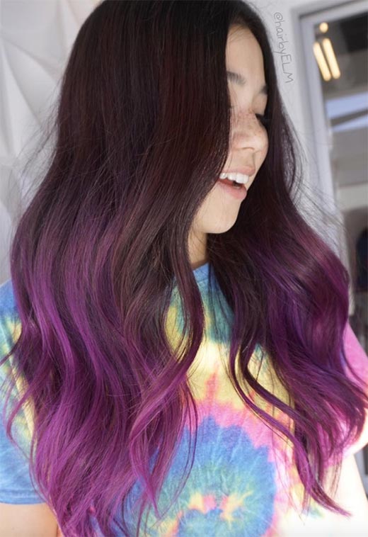Purple Hair Color Ideas: Trends, Shades & Dyeing Tips