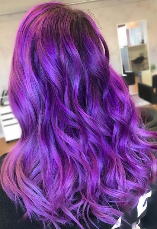 Purple Hair Color Ideas: Trends, Shades & Dyeing Tips