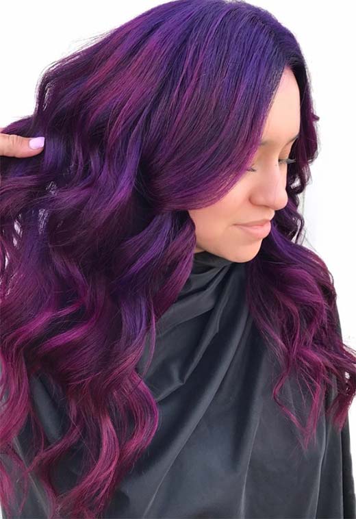 Purple Hair Color Ideas: Trends, Shades & Dyeing Tips