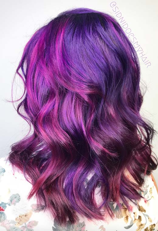 Purple Hair Color Ideas: Trends, Shades & Dyeing Tips