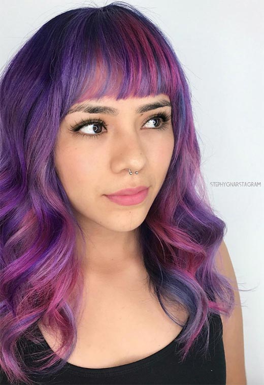 Purple Hair Color Ideas: Trends, Shades & Dyeing Tips