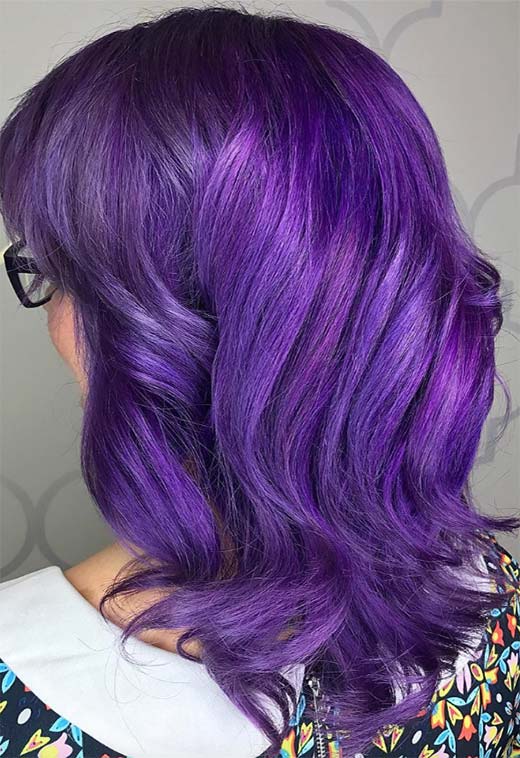 Purple Hair Color Ideas: Trends, Shades & Dyeing Tips