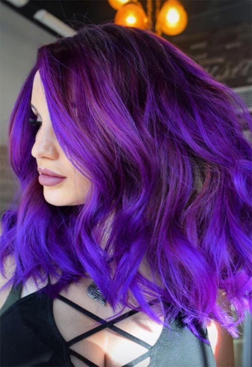 Purple Hair Color Ideas: Trends, Shades & Dyeing Tips
