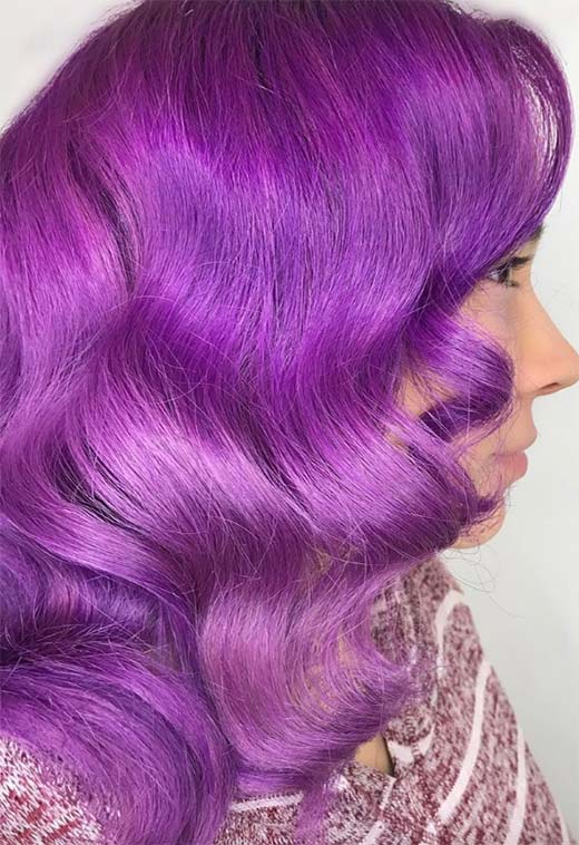 Purple Hair Color Ideas: Trends, Shades & Dyeing Tips