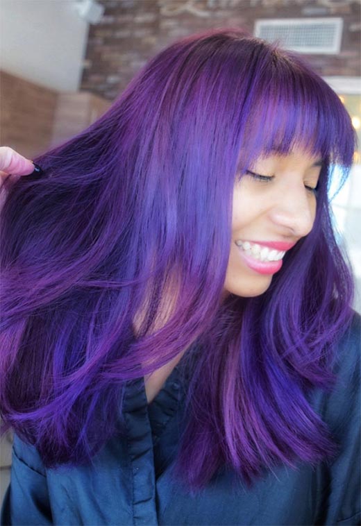 Purple Hair Color Ideas: Trends, Shades & Dyeing Tips