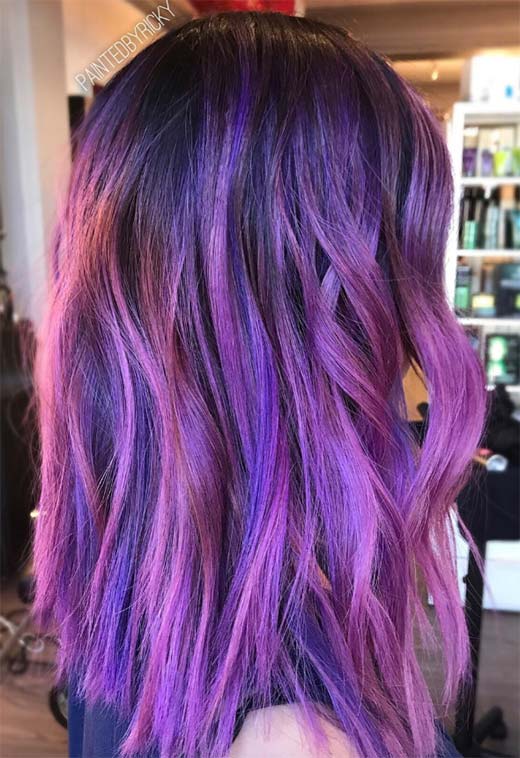 Purple Hair Color Ideas: Trends, Shades & Dyeing Tips