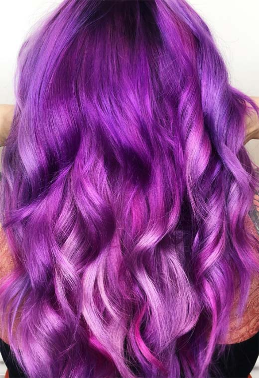 Purple Hair Color Ideas: Trends, Shades & Dyeing Tips