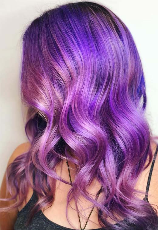 Purple Hair Color Ideas: Trends, Shades & Dyeing Tips