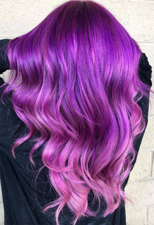 Purple Hair Color Ideas: Trends, Shades & Dyeing Tips