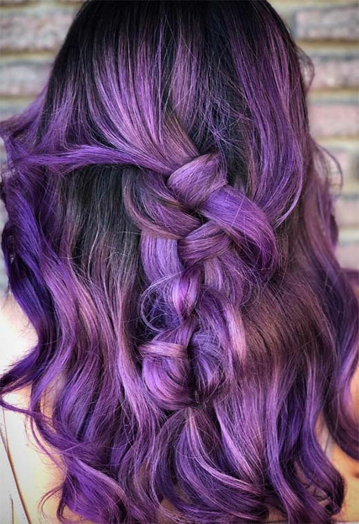 Purple Hair Color Ideas: Trends, Shades & Dyeing Tips