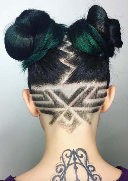 Unique Undercut Hair Tattoos for Women: Express Yourself with Hair Art