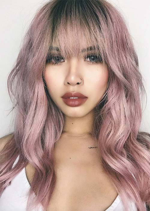 Long Hair with Bangs: 55 Stunning Styles & Styling Tips
