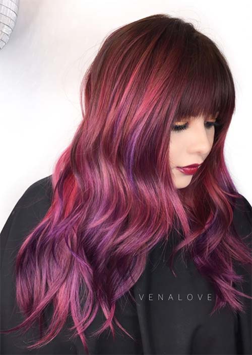 Long Hair with Bangs: 55 Stunning Styles & Styling Tips