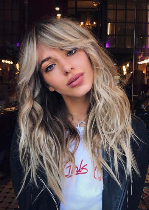 Long Hair with Bangs: 55 Stunning Styles & Styling Tips