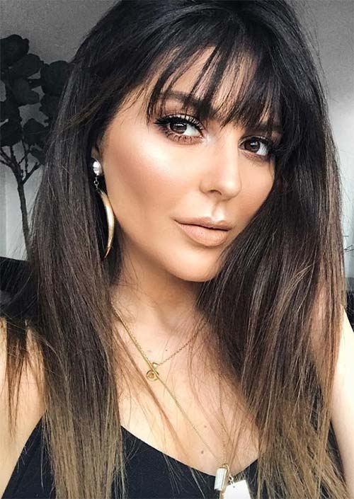 Long Hair with Bangs: 55 Stunning Styles & Styling Tips