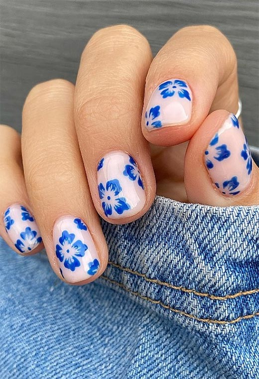 53 Stunning Flower Nail Designs for Every Season | Nail Art Ideas