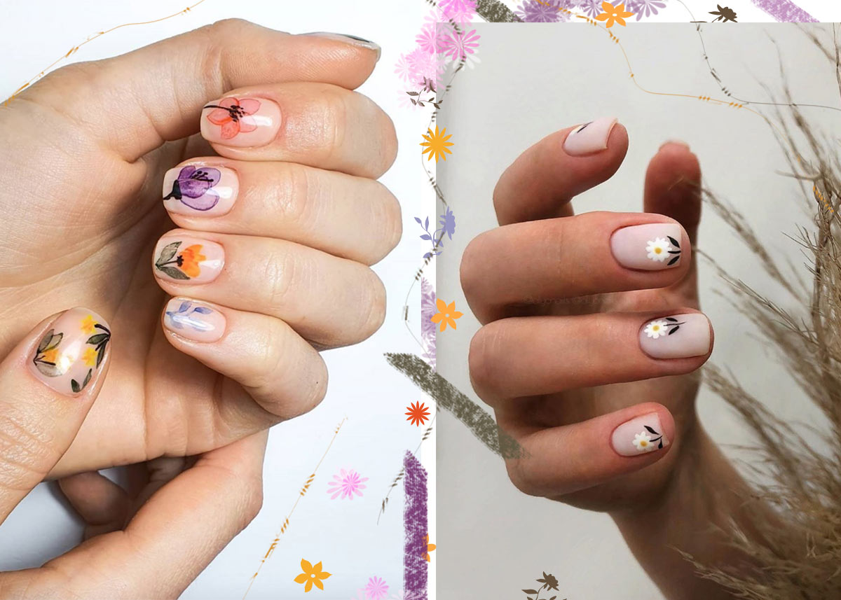 53 Stunning Flower Nail Designs for Every Season | Nail Art Ideas