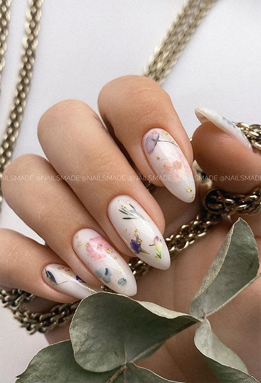 53 Stunning Flower Nail Designs for Every Season | Nail Art Ideas