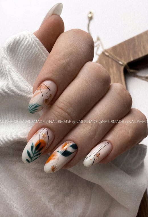 53 Stunning Flower Nail Designs for Every Season | Nail Art Ideas